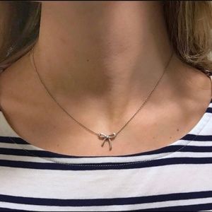 tiffany silver bow necklace Off 73 